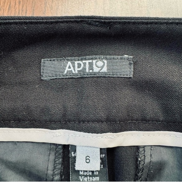 Apt 9 Wide Leg Dress Pants Size 6 Black - Picture 6 of 12